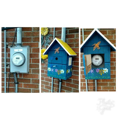 decorative electric meter box cover|Outdoor Electric Meter Box Cover .